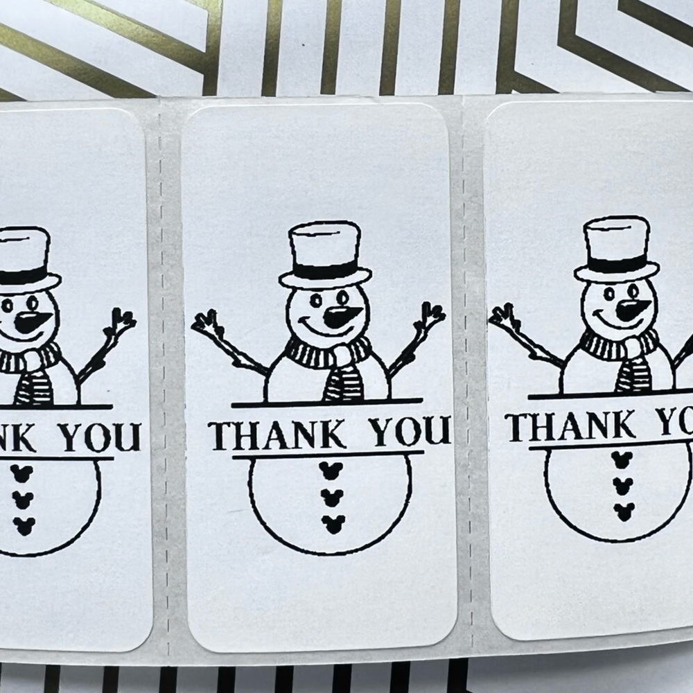 Pack of 100 Stickers | Thank you stickers for Christmas |Packaging Supplies - Picture 9 of 15